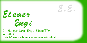 elemer engi business card